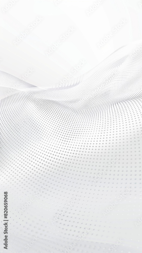 Poster abstract white background with a dynamic wavy pattern