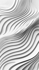 Abstract white background adorned with delicate wavy lines