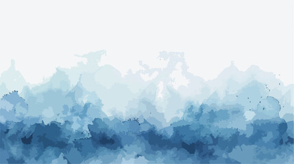 Watercolor background grey blue pale ombre hand paint