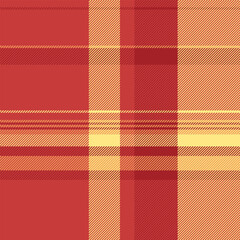 Check textile vector of background plaid pattern with a fabric texture seamless tartan.