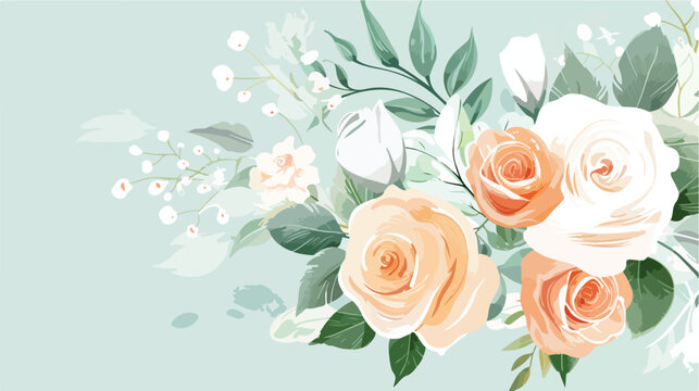 Beautiful flower bouquet for background wedding fabri