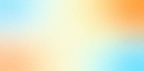 Digital grainy gradient with a colorful soft noise effect. Vintage Grunge Texture Pattern in Blue and orange Tones for Artful Wallpaper. Gradient blur, noise, grain, texture. abstract background.