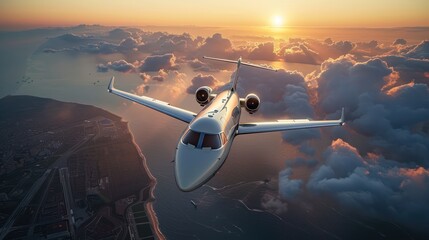 Air plain flying in sky