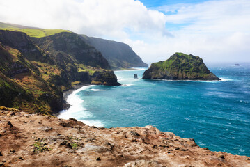 Cliff and ocean in Azores