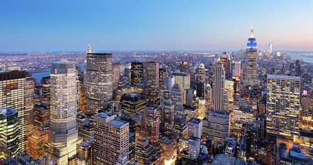 New York City viewed from above.