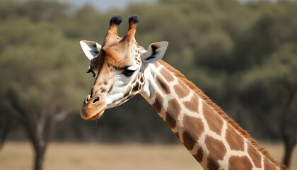 A Giraffe With Its Neck Arched Gracefully Upscaled 4