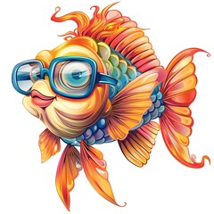 Fototapeta premium Fish nautical fashion