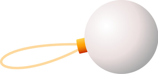 Christmas White Bauble Ornament