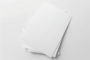 Paper Mockup on Isolated Background created with Generative AI