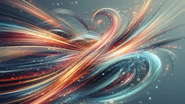 HD Abstract Colorful Lines - Seamless Loop Motion Graphics