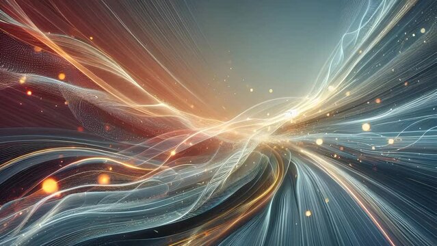HD Abstract Colorful Lines - Seamless Loop Motion Graphics