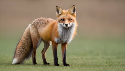A Fox With Its Tail Swishing From Side To Side