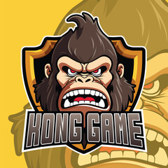 Esport Gaming Mobile Logo design King Kong 