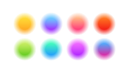 Abstract Banner Mockups Icons. Flat Style. Vector icons