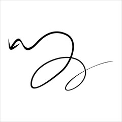 Modern Scrible Abstract Line Vector Element