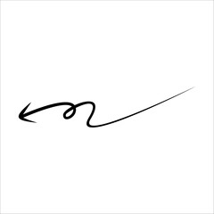 Modern Scrible Abstract Line Vector Element