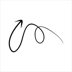 Modern Scrible Abstract Line Vector Element