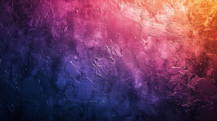 Grainy gradient background in dark blue, purple and orange colors with texture