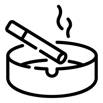 smoking outline icon
