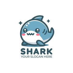 Cute Shark Logo Design
