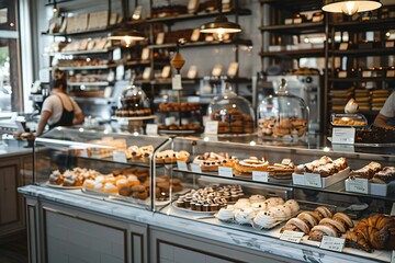 Contemporary Bakery with Artisanal Pastries and Friendly Staff