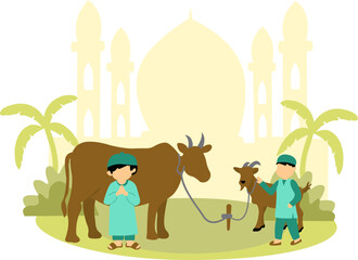 Muslim Man Going To Perform Qurban On Eid Al Adha (1)