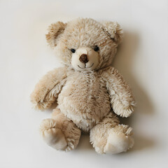 Obraz premium Baby soft teddy bear isolated on white background