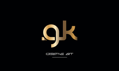 GK, KG, G, K abstract letters logo monogram