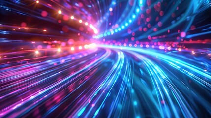 Obraz premium High speed fiber optic internet concept
