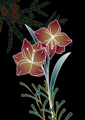 floral background with flowers