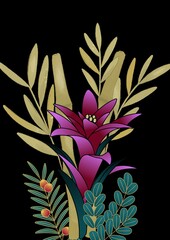 floral background with flowers