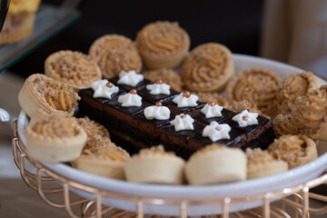 chocolate cake on a plate