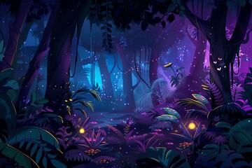 Dreamy Jungle Scene