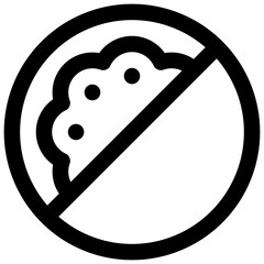 Watermelon. Editable stroke vector icon.