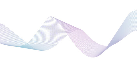 Abstract modern pink line futuristic energy sound waves technology concept background. Abstract background wave line in vector business texture. Pattern line blend curve flow futuristic background.