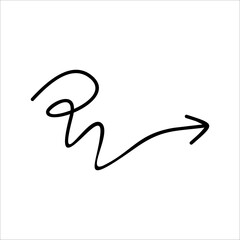 Modern Scrible Abstract Line Vector Element