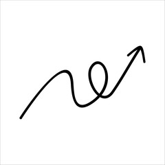 Modern Scrible Abstract Line Vector Element