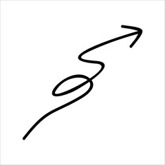 Modern Scrible Abstract Line Vector Element