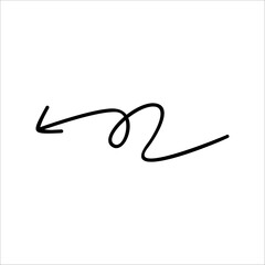 Modern Scrible Abstract Line Vector Element