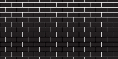 Black brick wall background. Architecture construction stone block brick wallpaper. seamless building cement concrete wall grunge background.