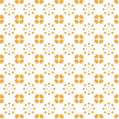 A seamless flower pattern with leaves.