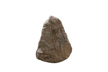 Natural rock isolated on white background