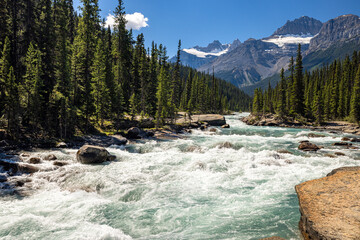 Mistaya Canyon - Icefields Parkway in Banff National Park, Canada.