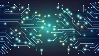 Abstract digital technology representation for networks, communication and cyber applications