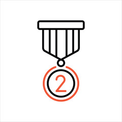 Medal vector icon