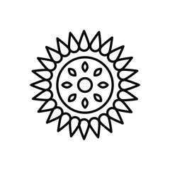 Rangoli vector icon