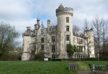 Fototapeta premium Renaissance castle of La Mothe-Chandeniers, France. A RENAISSANCE/NEOGOTHIC-style castle of the 
