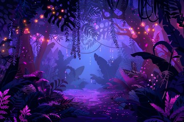 Obraz premium Jungle Dreamscape Background