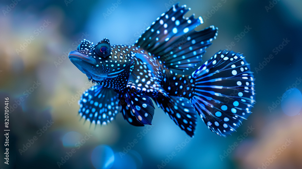 Wall mural plecostomus fish underwater