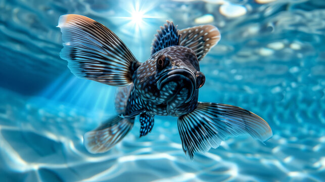 Plecostomus fish underwater